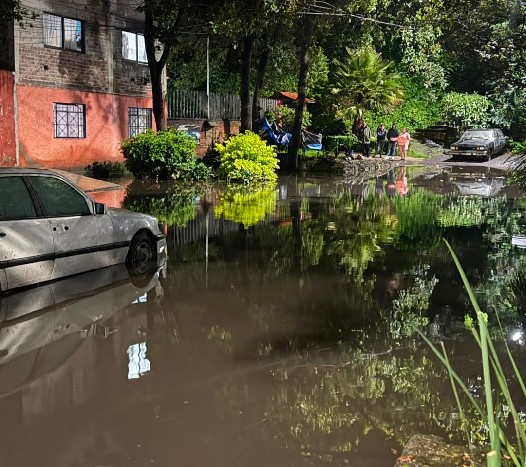 Afectaciones por lluvias en la alcaldía Tlalpan. Foto: N+